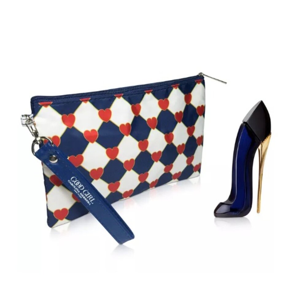 Carolina Herrera Good Girl Set-EDP Vanilla-Pouch&Mini 7ml,0.24oz-2pc-BOXED-NEW - Picture 11 of 14